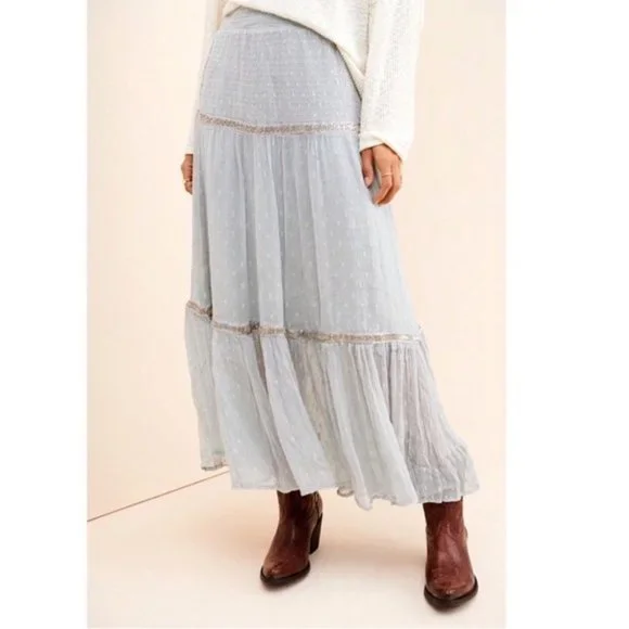 Free People Ella Midi Skirt Size 6 NWT - Picture 3 of 5